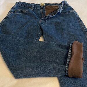 Cabela’s 34x30 Fully Fleece Lined For Extra Warmth 5 Pocket Jeans Straight Leg